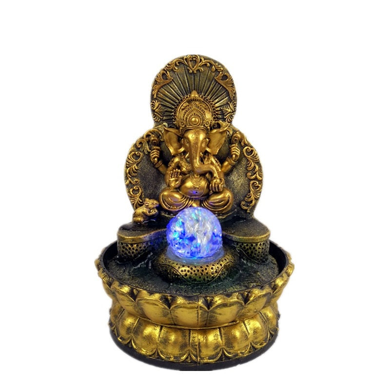 Elephant God Ganesha Lucky Water Fountain