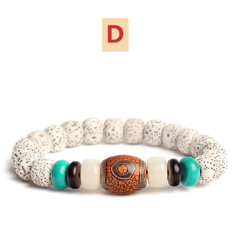 Stars And Moon Bodhi Seed Bracelet