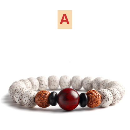 Stars And Moon Bodhi Seed Bracelet