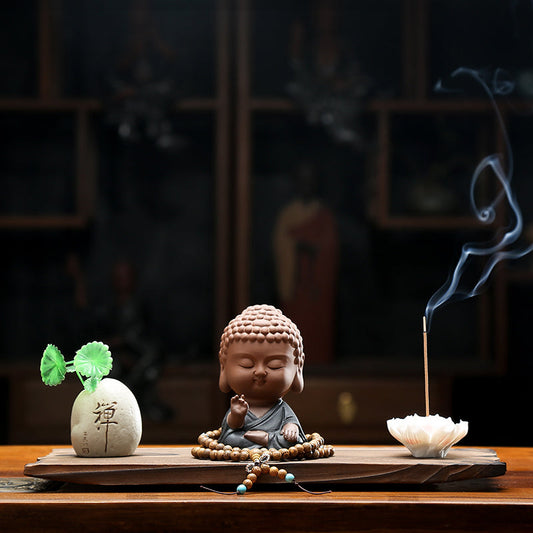 Little Buddha With Zen Furnishings