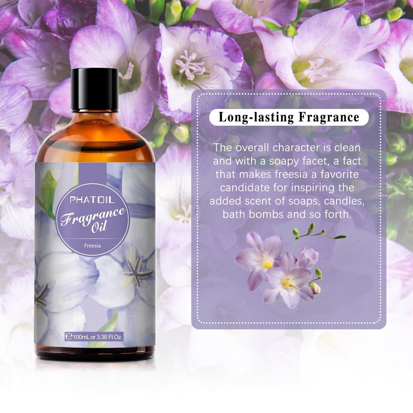 Phatoil 100ml Fragrance Oils With Droppers And Roll-On Bottles
