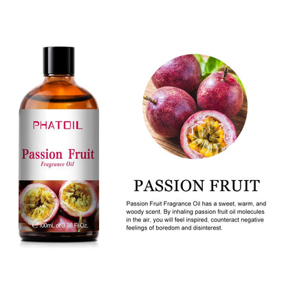 Phatoil 100ml Fruit Perfume Fragrance Oils for Aroma Diffuser With Droppers