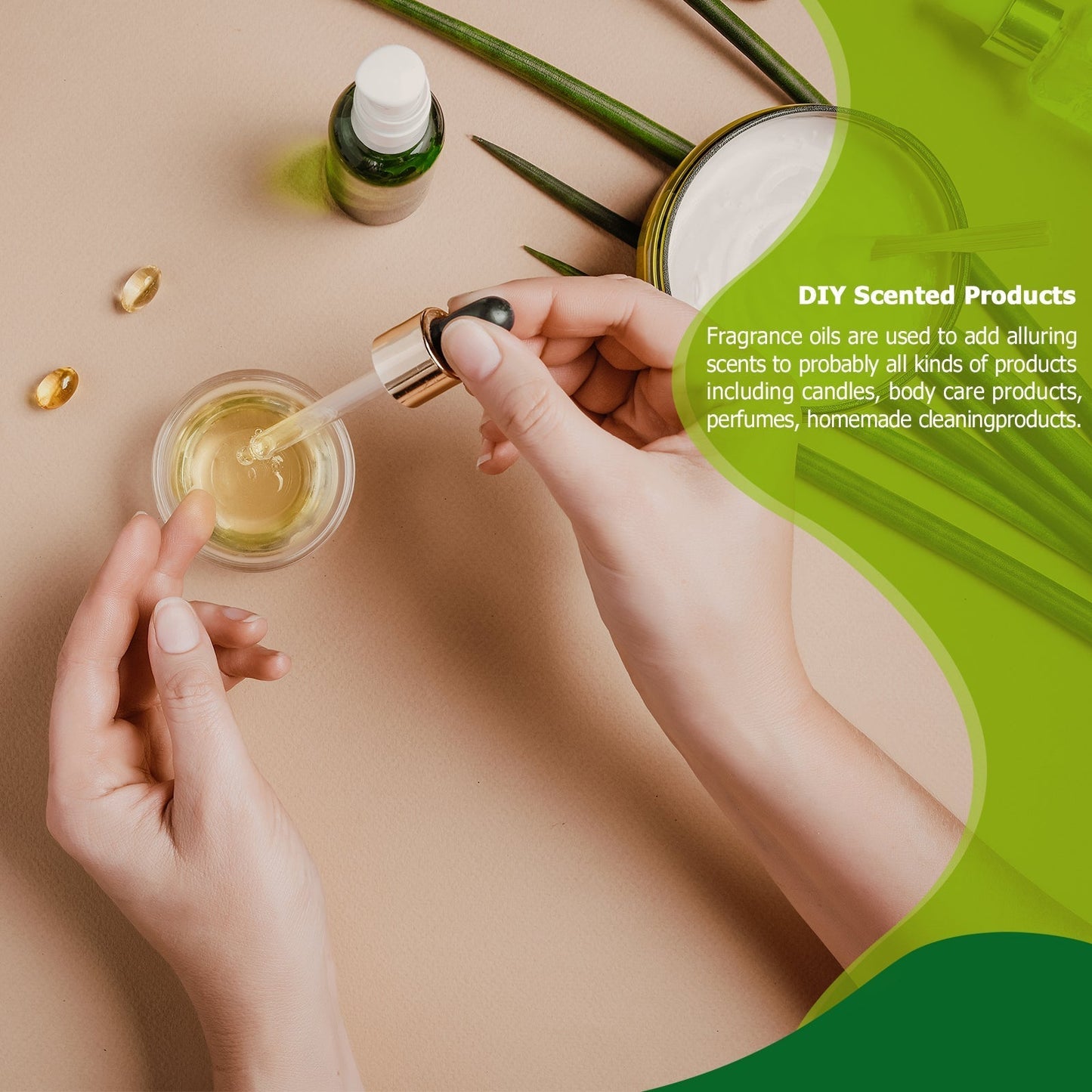 Phatoil 1000ml Perfume Oils for Fragrance With Droppers And Roll-On Bottles