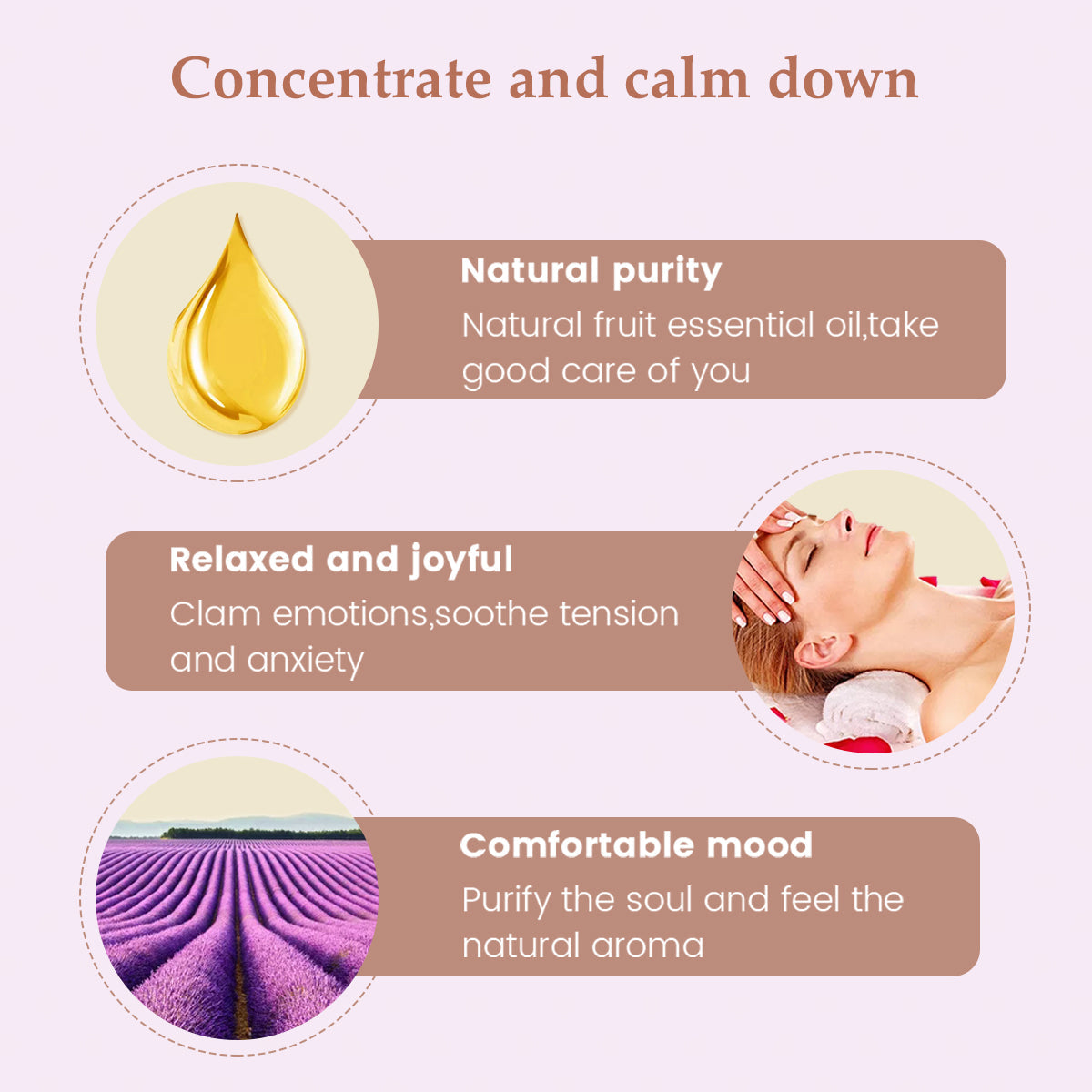 Phatoil 30ML Pure Plant Natural Essential Oils Gift Box Set (3pcs)