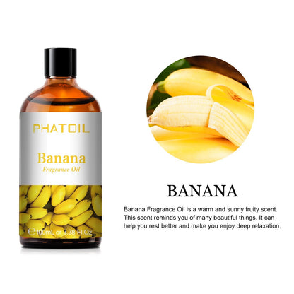 Phatoil 100ml Fruit Perfume Fragrance Oils for Aroma Diffuser With Droppers