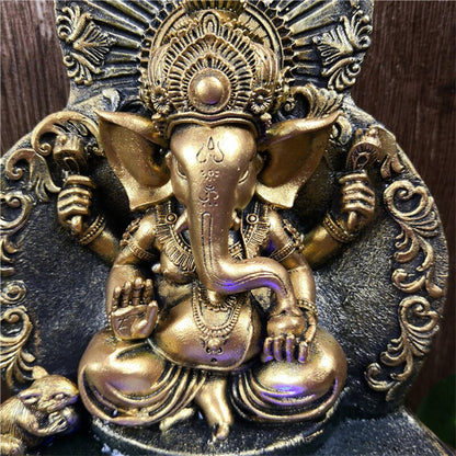 Elephant God Ganesha Lucky Water Fountain
