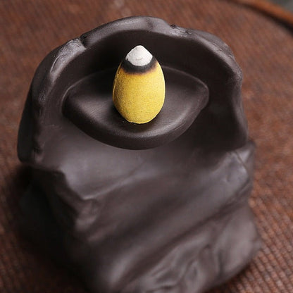 Halloween Skull Backflow Incense Burner Stick Holder