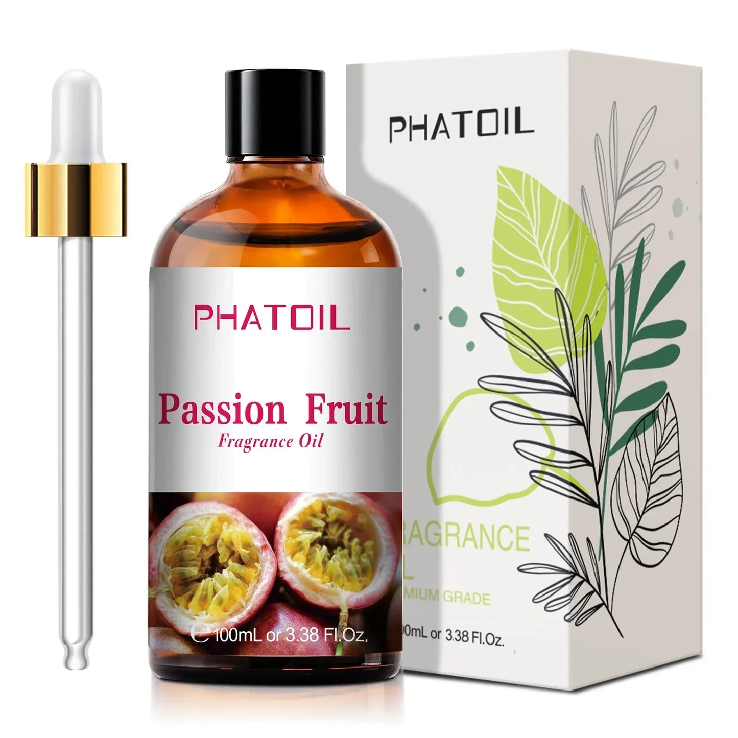 Phatoil 100ml Fruit Perfume Fragrance Oils for Aroma Diffuser With Droppers
