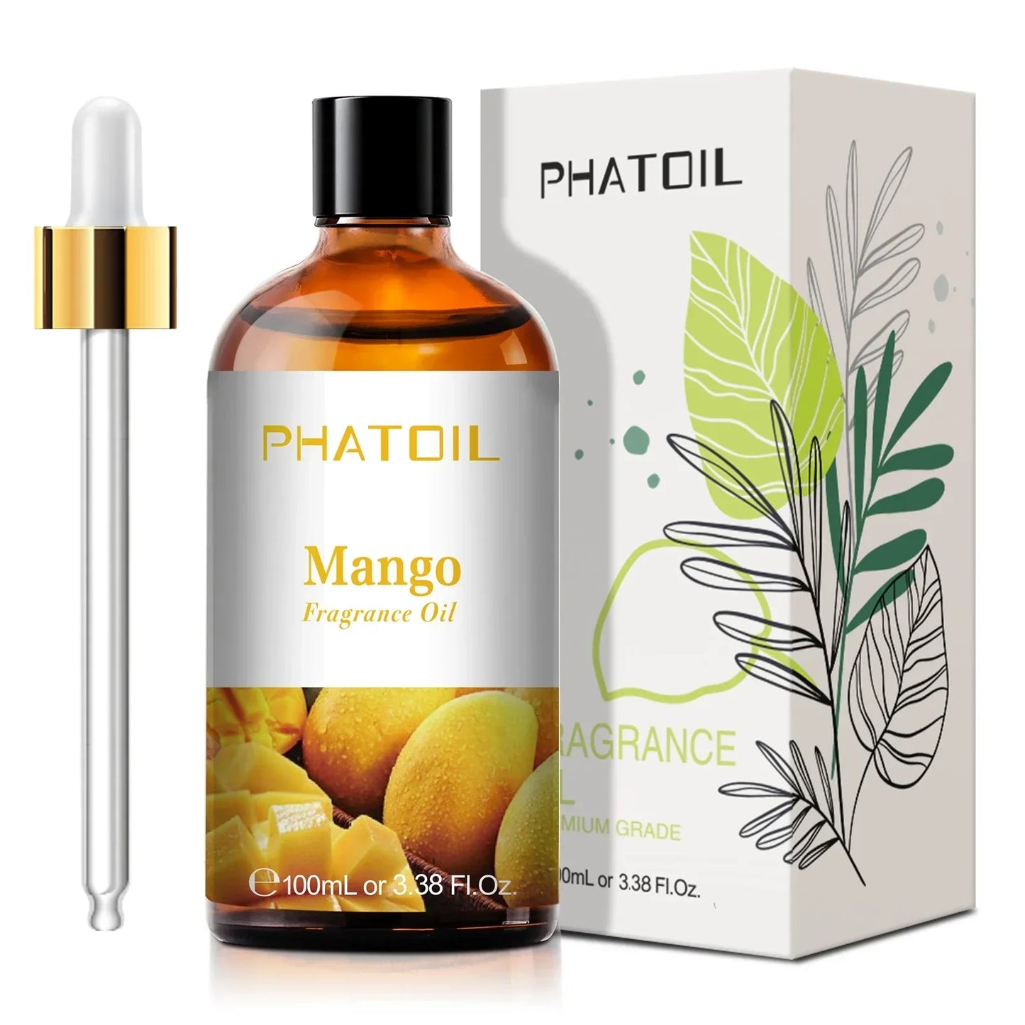 Phatoil 100ml Fruit Perfume Fragrance Oils for Aroma Diffuser With Droppers