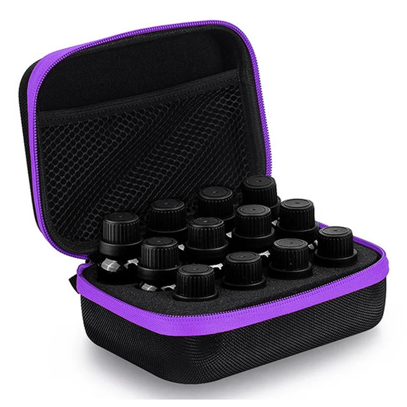 Essential Oil Storage Carrying Bag Case Hanging Bottles Organizer With 12/30/60 Slots of 5ML/10ML/15ML Oils
