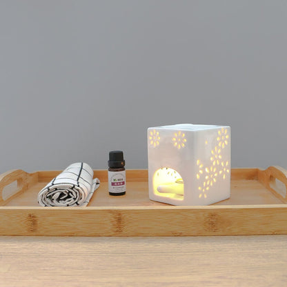 Ceramic Tealight Candle Holder Oil Burner Aroma Diffuser