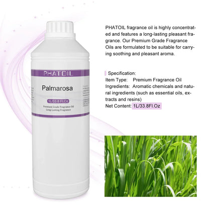 Phatoil 1000ml Perfume Oils for Fragrance With Droppers And Roll-On Bottles