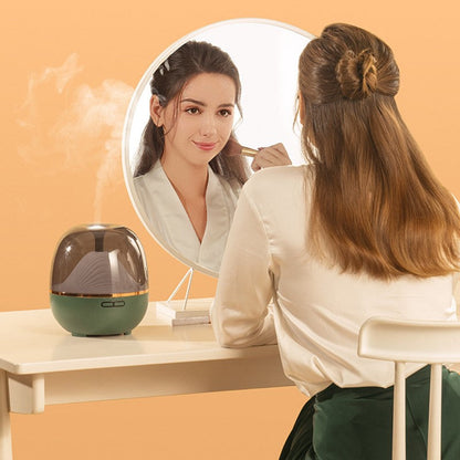 Wood Grain 600 ml Essential Oil Aroma Diffuser with 7 Color LED Lights