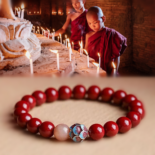 Consecrated Cinnabar Lotus Bracelet