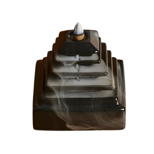 Pyramid Temple Backflow Incense Burner