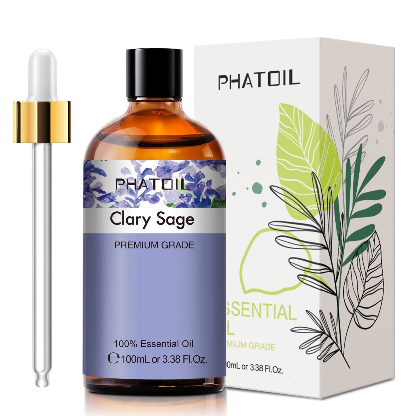 100ml Phatoil Pure Natural Essential Oil With Dropper