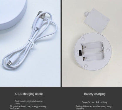 Quicksand Night Light 3D USB Table Sand Art Lamp with Touch Switch 7 Colors