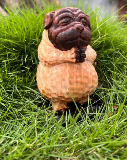 Dark Poly - Yoga Dog Statue | Meditating Dog Statue