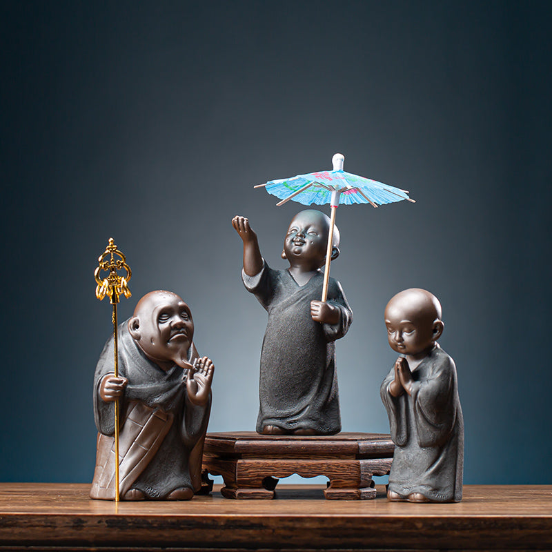 Little Monks with Peaceful Mind