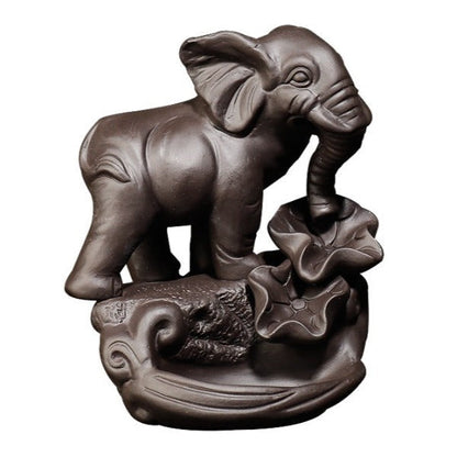 Auspicious Elephant Backflow Incense Burner