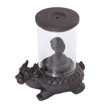 Turtle Windproof Backflow Incense Burner With Snake Inside