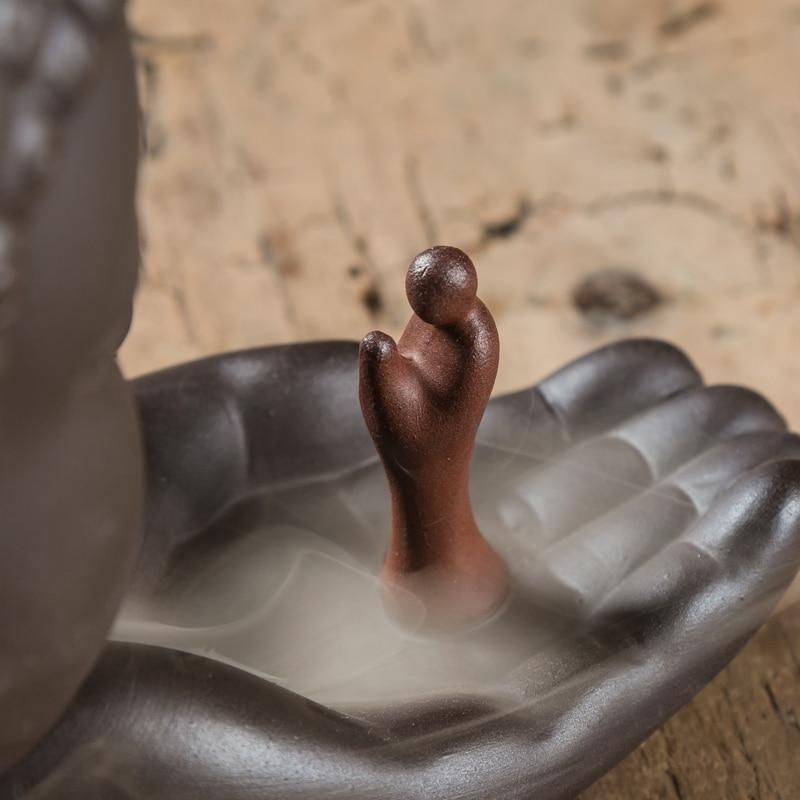 Spiritual Buddha Statue Backflow Incense Burner