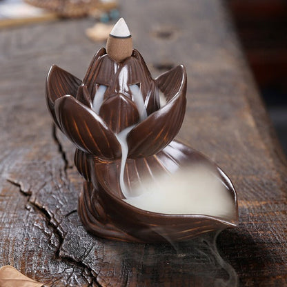 Lotus Flower Backflow Incense Burner