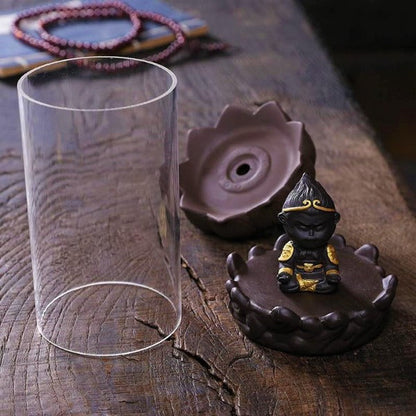 Backflow Glass Little Monk Incense Burner
