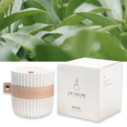 Aromame Romantic Scented Soy Wax Aromatherapy Potpourri Pillar Candle