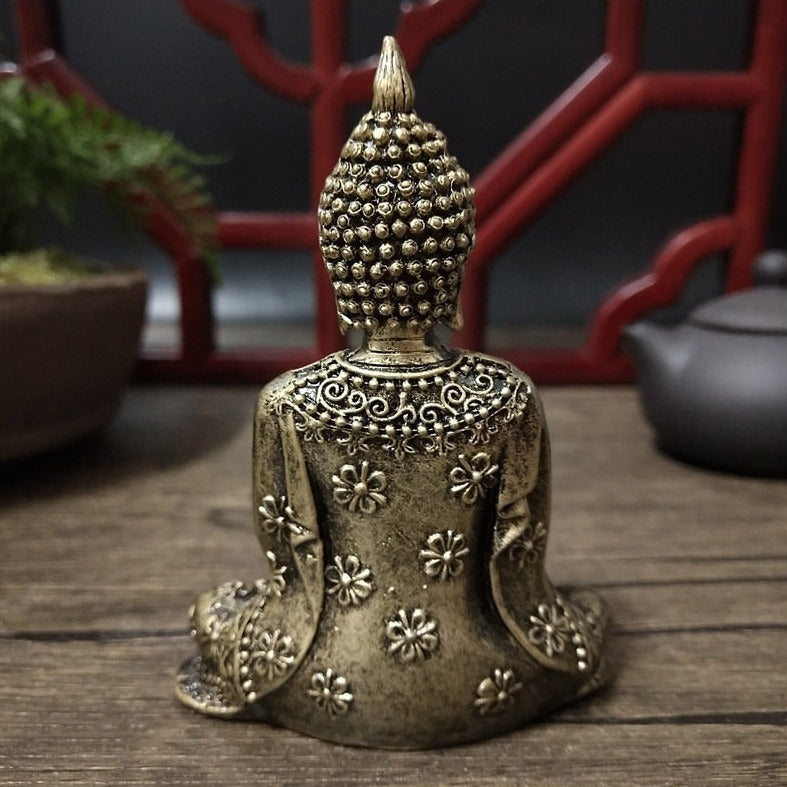 Resin Crafts Home Buddha Table Statue Meditation Sculpture