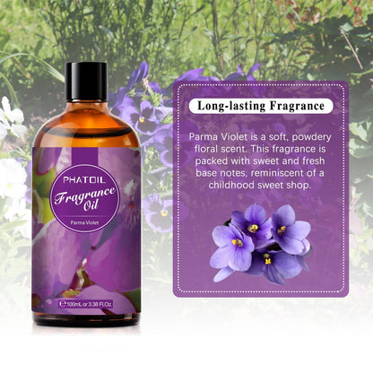 Phatoil 100ml Fragrance Oils With Droppers And Roll-On Bottles