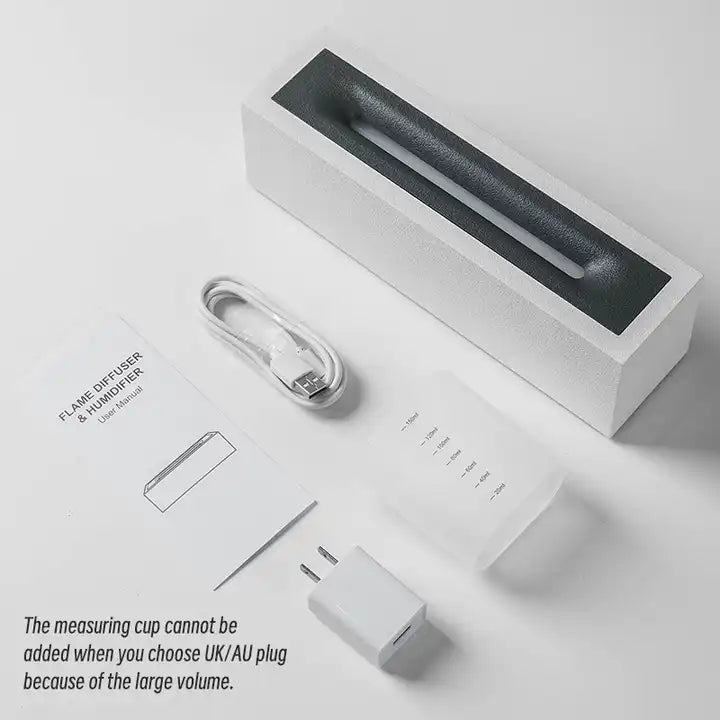 200ml Flame Humidifier Aromatic Essential Oil Electric Ultrasonic Diffuser